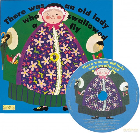There Was an Old Lady Who Swallowed a Fly (Classic Books with Holes UK Soft Cover with CD) - Pam Adams [KSIĄŻKA]
