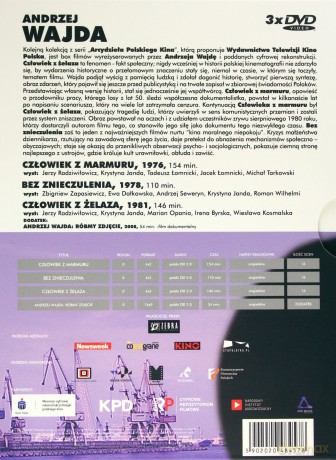 Andrzej Wajda - Kolekcja: Człowiek z marmuru / Bez znieczulenia / Człowiek z żelaza [BOX] [3DVD]
