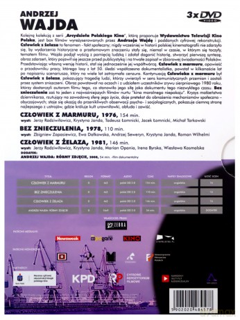 Andrzej Wajda - Kolekcja: Człowiek z marmuru / Bez znieczulenia / Człowiek z żelaza [BOX] [3DVD]