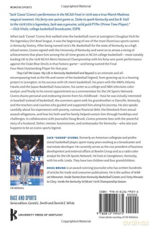 They Call Me Goose: My Life in Kentucky Basketball and Beyond (Race and Sports) - Jack Givens [KSIĄŻKA]