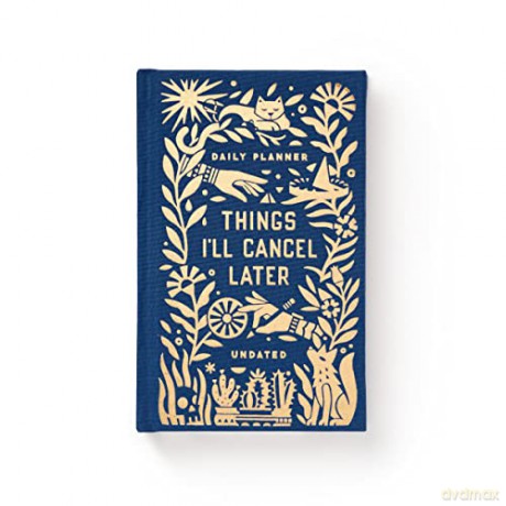 Things I'll Cancel Later Undated Mini Planner: Undated Standard Planner - Brass Monkey [KSIĄŻKA]