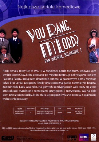 Pan wzywał Milordzie? BOX sezony 1-4 + bonus (BBC) (nowe wydanie) [8DVD]