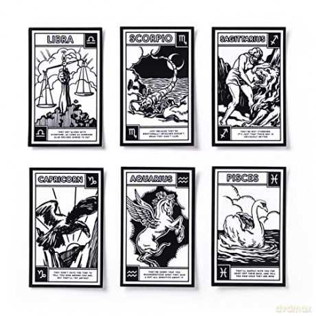 This Is A Sign Magic Velvet Zodiac Coloring Set: This is A Sign Magic Velvet Zodiac Coloring Set Toy - Brass Monkey [KSIĄŻKA]