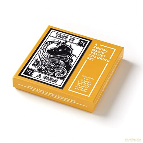 This Is A Sign Magic Velvet Zodiac Coloring Set: This is A Sign Magic Velvet Zodiac Coloring Set Toy - Brass Monkey [KSIĄŻKA]
