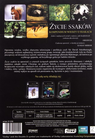 Życie ssaków BOX (BBC) (nowe wydanie) [3DVD]