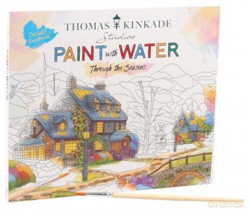 Thomas Kinkade Paint with Water: Through the Seasons - Editors of Thunder Bay Press [KSIĄŻKA]