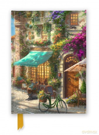 Thomas Kinkade Studios: Italian Café (Foiled Journal): Italian Café Foiled Journal (Flame Tree Notebooks) - Flame Tree Studio [KALENDARZ]