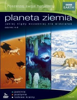 Planeta Ziemia: odcinki 4-6 Jaskinie  / Pustynie / Lodowe Krainy (BBC) (nowe wydanie) [DVD]