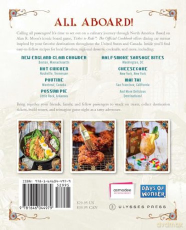 Ticket to Ride The Official Cookbook (Board Game Cookbooks) - Editors of Ulysses Press [KSIĄŻKA]
