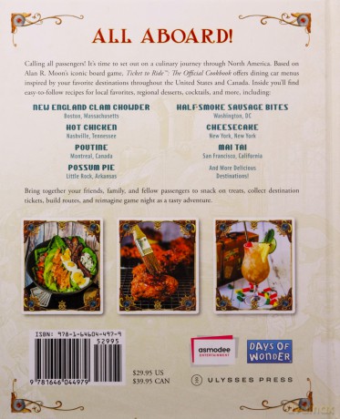 Ticket to Ride The Official Cookbook (Board Game Cookbooks) - Editors of Ulysses Press [KSIĄŻKA]