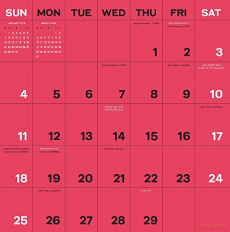 Time Lines: A Year of Quotes from Classic Literature-2024 Wall Calendar - Union Square [KALENDARZ]