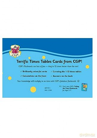 Times Tables Flashcards: perfect for learning the 1 to 12 times tables (CGP KS1 Activity Books and Cards) - CGP Books [KSIĄŻKA]