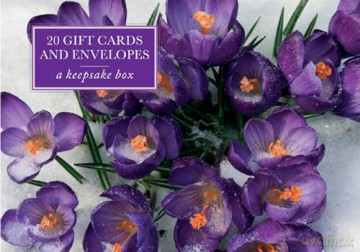 Tin Box of 20 Gift Cards and Envelopes: Crocus - Peony Press [KSIĄŻKA]
