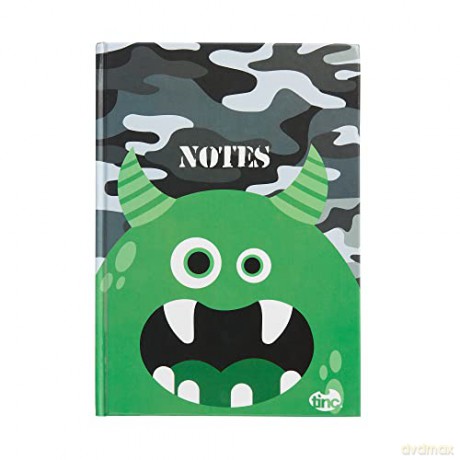 Tinc A5 Notebook - Green Camo - Lined Pages (NBA5HUCA) [KSIĄŻKA]
