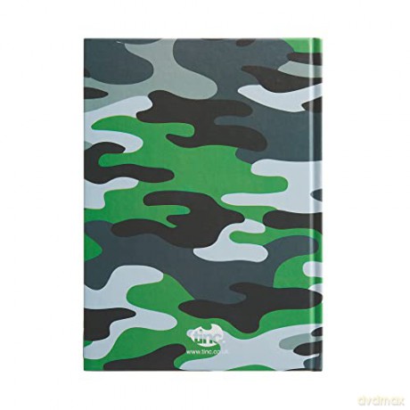 Tinc A5 Notebook - Green Camo - Lined Pages (NBA5HUCA) [KSIĄŻKA]