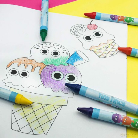 Tinc TTCOLRMU Colouring Set, Blue, 6 Count (Pack of 1) [KSIĄŻKA]