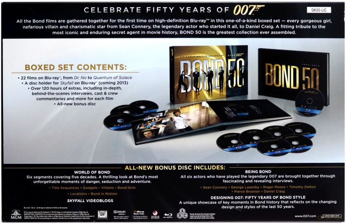 007 James Bond: Pełna Kolekcja 23 filmy [BOX] [23xBlu-Ray]