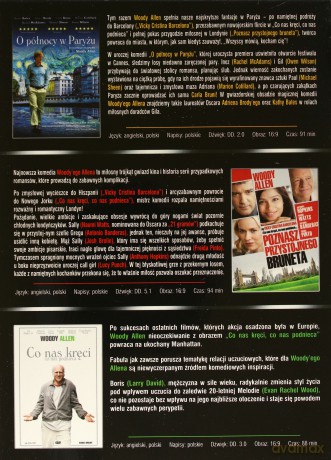 Woody Allen Kolekcja: O północy w Paryżu / Poznasz przystojnego bruneta / Co nas kręci, co nas podnieca [3DVD]