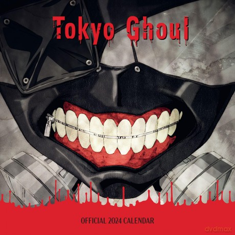 Tokyo Ghoul 2024 Calendar, Month To View Square Wall Calendar, Official Product - Danilo Promotions Ltd [KALENDARZ]