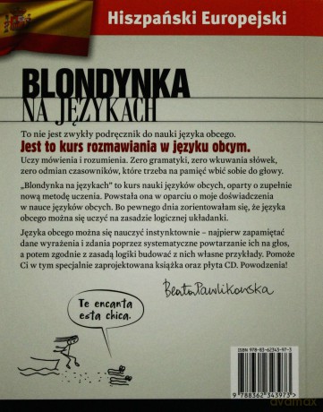 Blondynka na językach. Hiszpański Europejski - Beata Pawlikowska [KSIĄŻKA]+[CD]