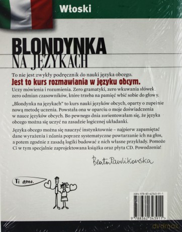Blondynka na językach. Włoski - Beata Pawlikowska [KSIĄŻKA]+[CD]
