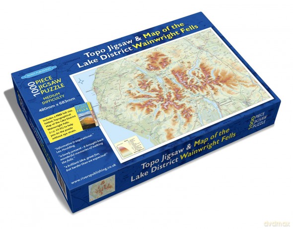 Topo Jigsaw and Map of the Lake District Wainwright Fells [KSIĄŻKA]