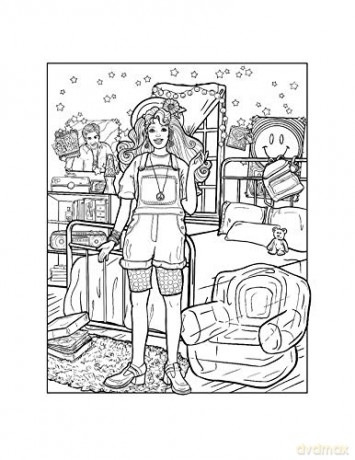 Totally '90s Coloring Book - Christina Haberkern [KSIĄŻKA]
