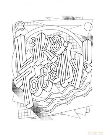 Totally '90s Coloring Book - Christina Haberkern [KSIĄŻKA]