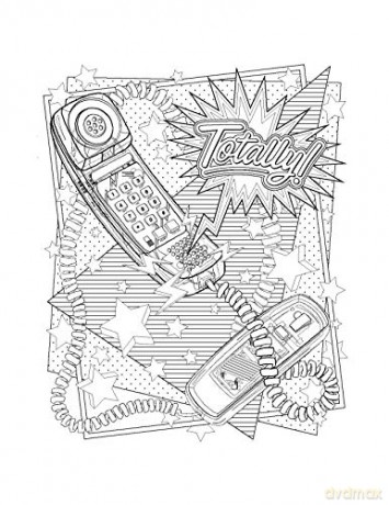 Totally '90s Coloring Book - Christina Haberkern [KSIĄŻKA]