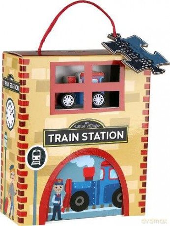 Train Station (My Little Village Junior) [KSIĄŻKA]