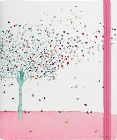 Tree of Hearts Large Address Book - Inc. Peter Pauper Press [KSIĄŻKA]