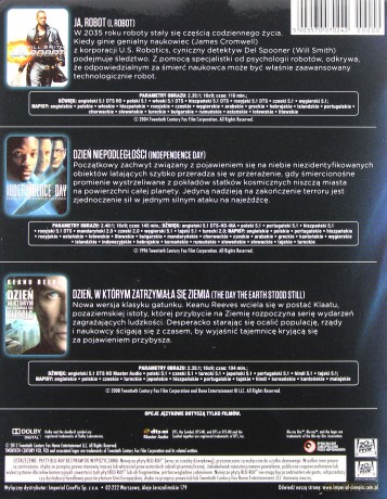 Ja, Robot / Dzień Niepodległości / Dzień, w którym zatrzymała się Ziemia [BOX] [3Blu-Ray]