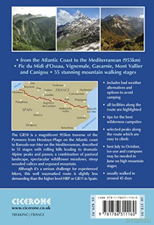 Trekking the GR10: Through the French Pyrenees: Le Sentier des Pyrenees - Brian Johnson [KSIĄŻKA]