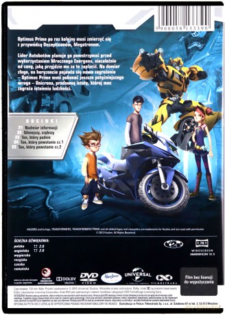 Transformers Prime sezon 1 cz. 5 [DVD]