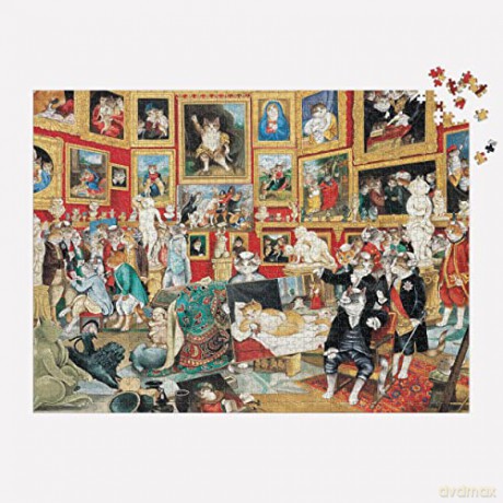 Tribuna of the Uffizi Meowsterpiece of Western Art 1500 Piece Puzzle - Susan Herbert [PUZZLE]