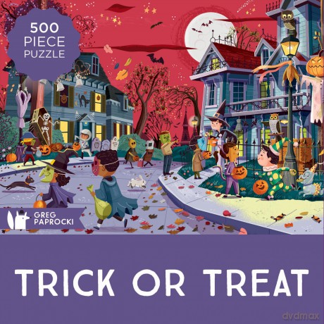 Trick or Treat Puzzle: 500 Piece Puzzle - Greg Paprocki (illustrated by) [KSIĄŻKA]