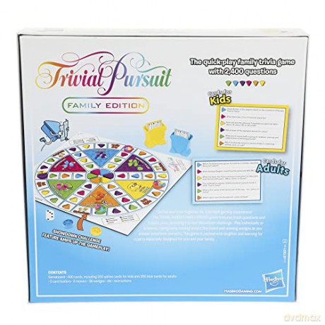 Trivial Pursuit Game: Family Edition Board Game [KSIĄŻKA]