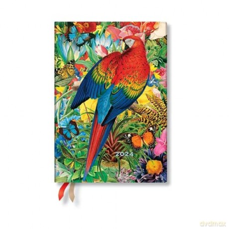 Tropical Garden (Nature Montages) Midi 12-month Dayplanner 2024 - Paperblanks [KALENDARZ]