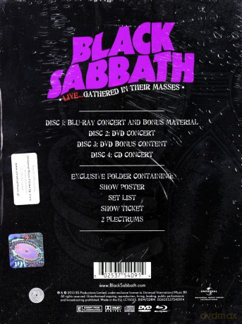 Black Sabbath: Black Sabbath Live...Gathered In Their Masses (Deluxe Box) (Limited) [Blu-Ray]+[2DVD]+[CD]