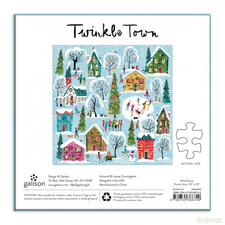 Twinkle Town 500 Piece Puzzle - Galison [PUZZLE]