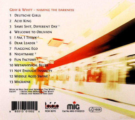 Gray & Wyatt: Naming The Darkness (digipack) [CD]