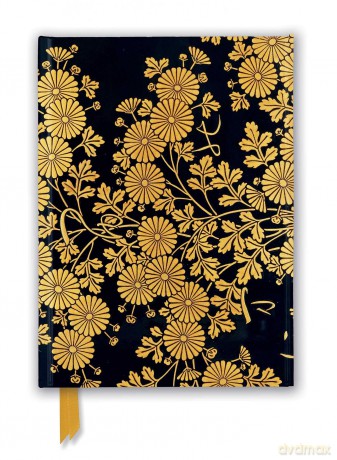 Uematsu Hobi: Box Decorated with Chrysanthemums (Foiled Journal) (Flame Tree Notebooks) - Flame Tree Studio [KSIĄŻKA]