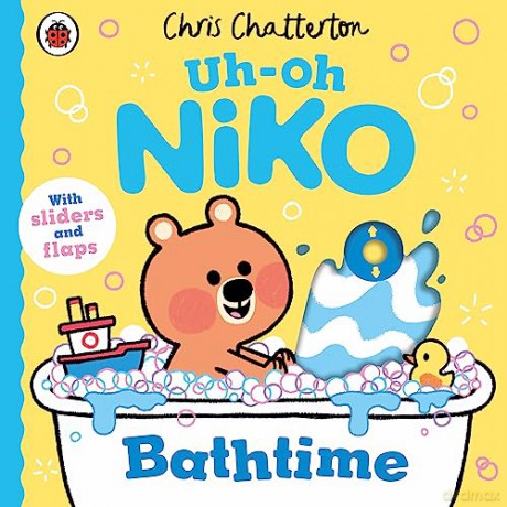 Uh-Oh, Niko: Bathtime: a push, pull and slide story - Chris Chatteron [KSIĄŻKA]