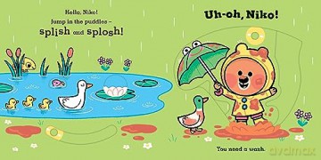 Uh-Oh, Niko: Bathtime: a push, pull and slide story - Chris Chatteron [KSIĄŻKA]