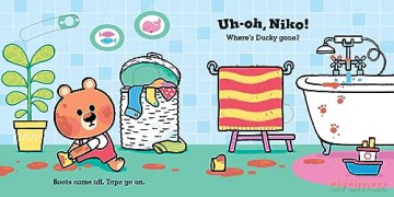 Uh-Oh, Niko: Bathtime: a push, pull and slide story - Chris Chatteron [KSIĄŻKA]