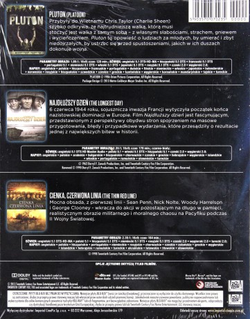 Pluton / Najdłuższy Dzień / Cienka Czerwona Linia [BOX] [3Blu-Ray]