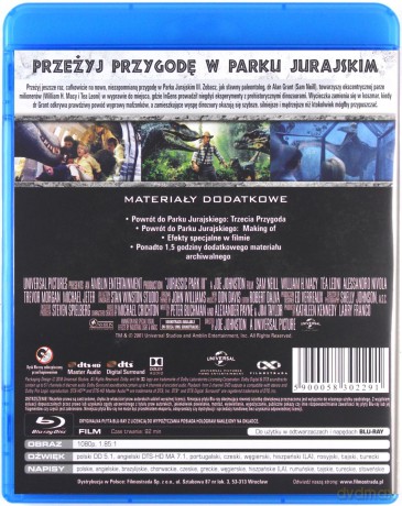 Park Jurajski 3 [Blu-Ray]