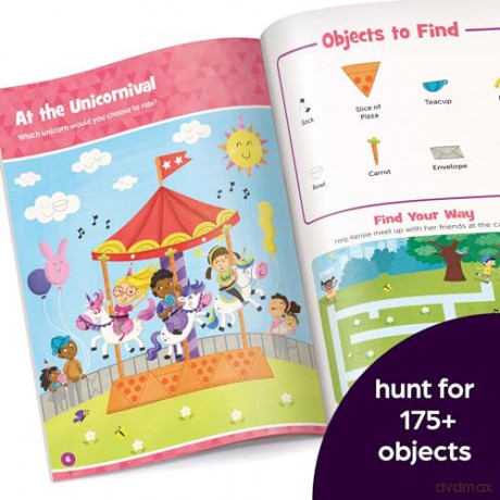 Unicorn Puffy Sticker Playscenes: Unicorn Sticker Activity Book, 50+ Reusable Stickers, Decorate Pictures and Solve Puzzles, Sticker Book for Kids - Highlights [KSIĄŻKA]