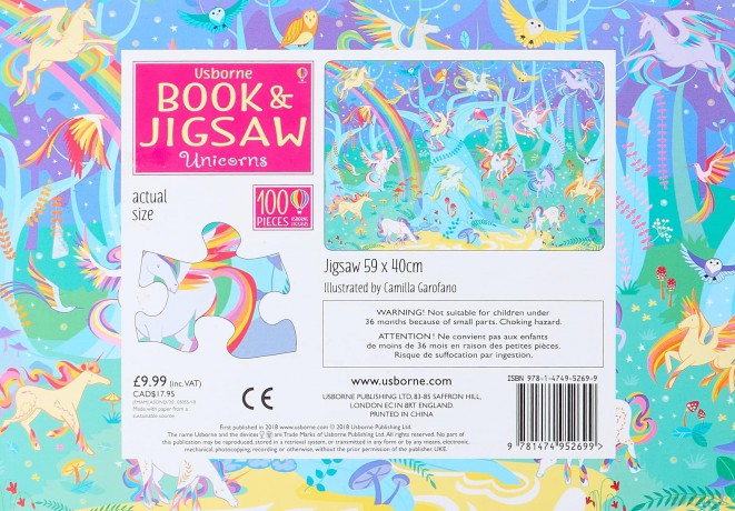 Unicorns (Usborne Book and Jigsaw) - Sam Smith [KSIĄŻKA]