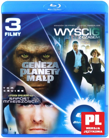 Raport mniejszości / Geneza Planety Małp / Wyścig z czasem [BOX] [3Blu-ray]